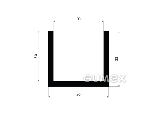 GUMMIPROFILE U-FORM - EPDM